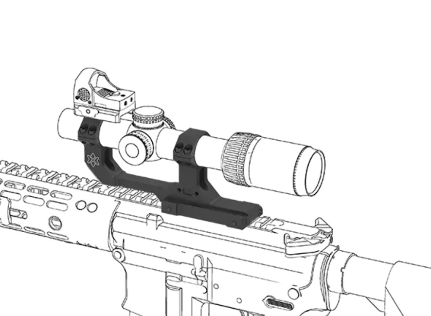 Vector Optics CNC aluminum RIS scope mount